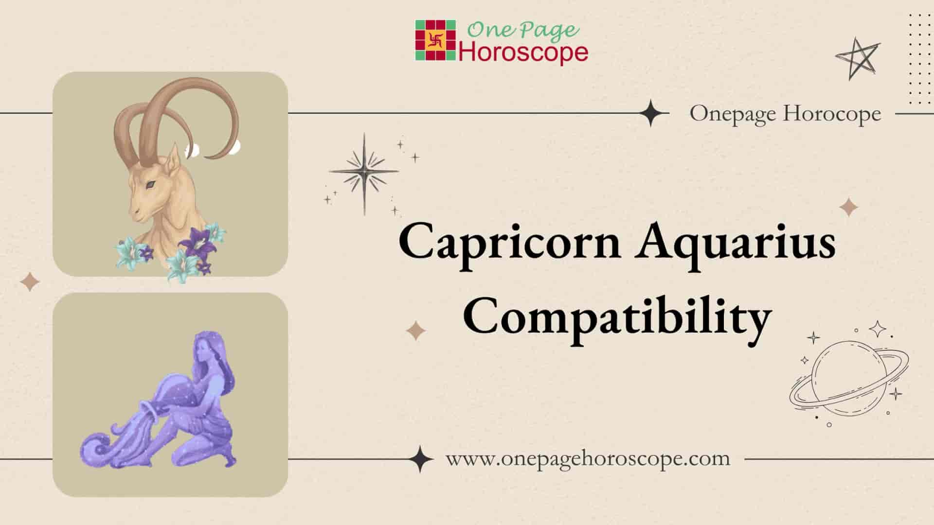 capricorn aquarius compatibility