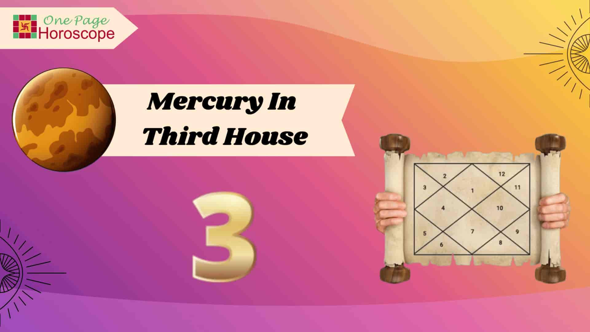 mercury in third house
