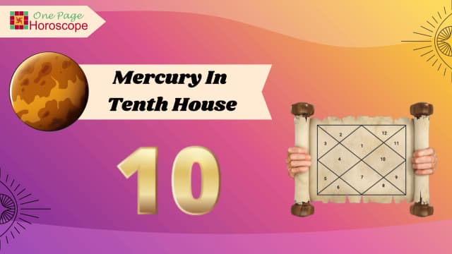 mercury in tenth house