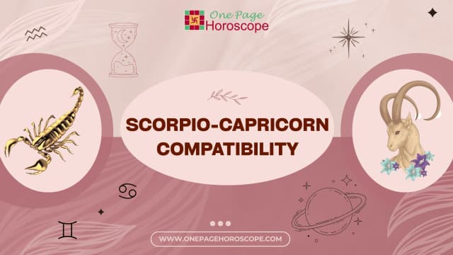 scorpio capricorn compatibility