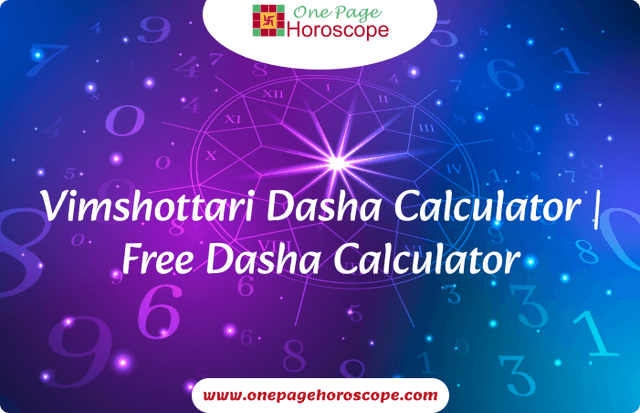 Vimshottari Dasha Calculator