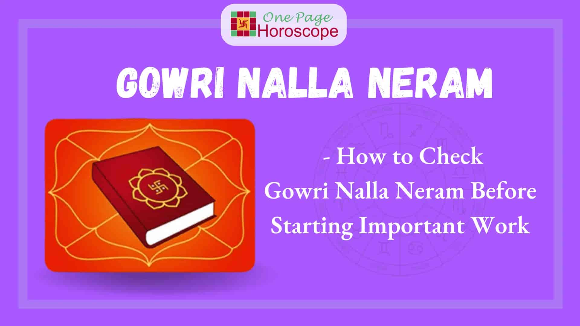 Gowri Nalla Neram
