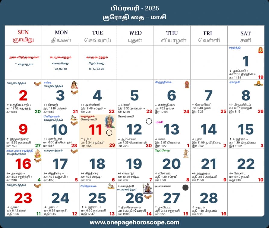 Tamil-Monthly-Calendar-February-2025